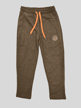 Boys Leisure Plain Rib Waist Track Pant W/O Rib - D.Grey