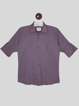 Boys Casual Full Sleeves Plain Fashion Shirt - Onion