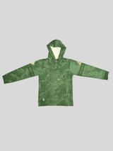 Boys Casual Full Sleeves Printed Hoodies T-Shirt - Green