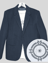 Boys Party Blazer With T-Shirt -Navy Blue