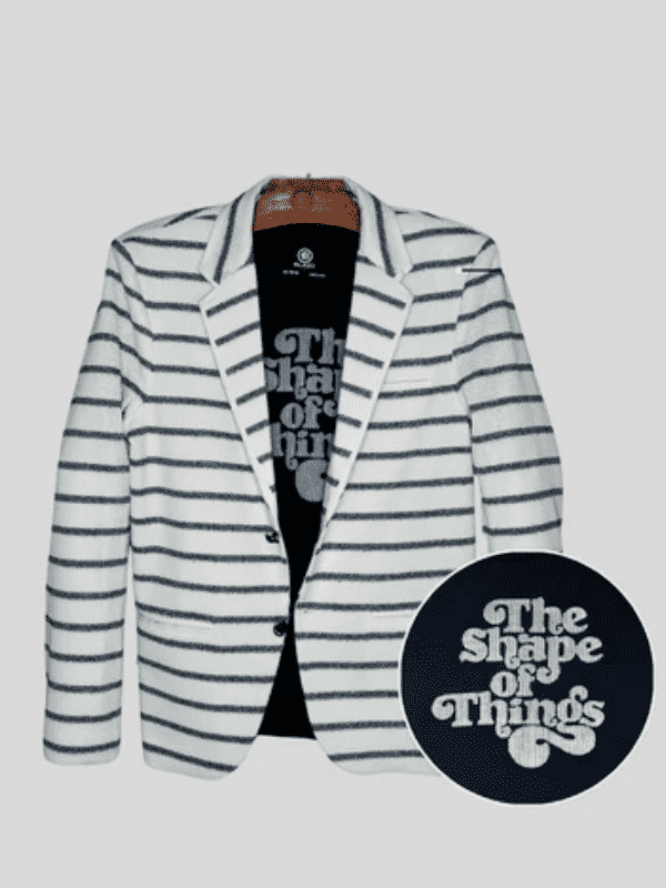 Boys Party Blazer With T-Shirt -Cream