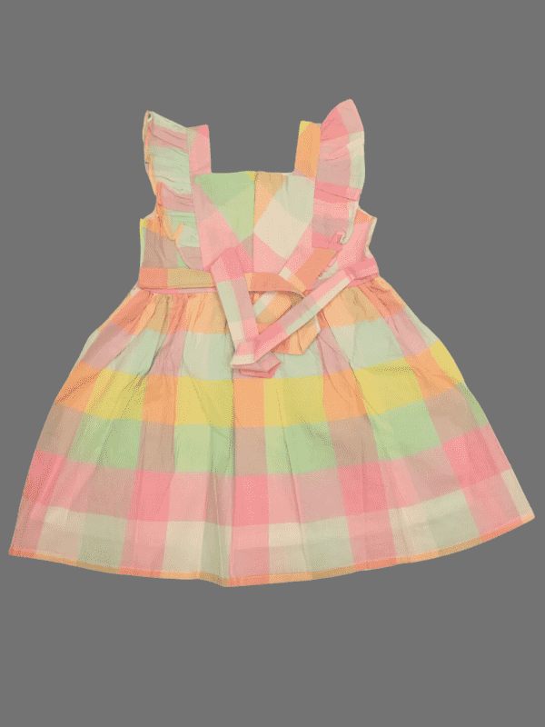 Girls Casual Printed Cotton Frocks - Pink