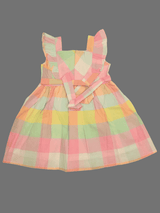 Girls Casual Printed Cotton Frocks - Pink