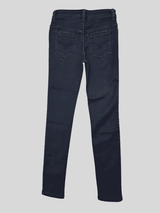 Girls Casual Plain Jeans Pant Fixed Waist - Dark Blue