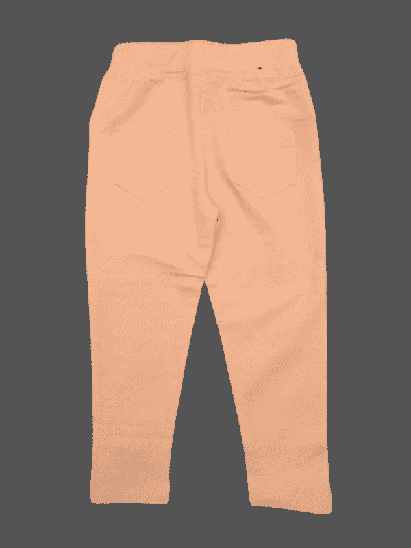 Girls Casual Plain Yoga Pant  - Peach
