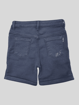 Girls Casual Plain Jeans Shorts Fixed Waist - L.Blue
