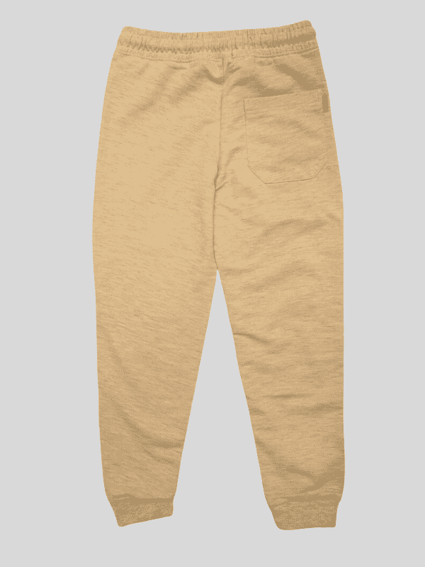 Boys Leisure Plain Rib Waist Track Pant With Rib - Grey