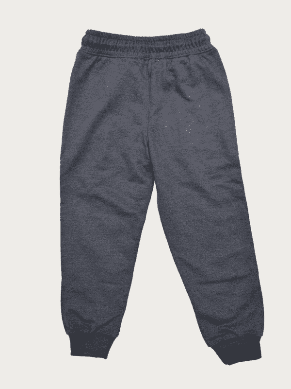 Boys Leisure Plain Rib Waist Track Pant With Rib - Blue