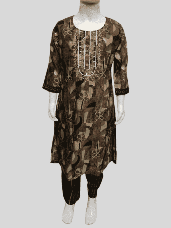 Girls Traditional 3/4th Sleeves Plazo Set - Green