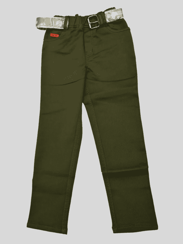 Boys Casual Stylish Pant for Boy - Olive Green