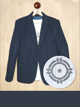 Boys Party Blazer With T-Shirt -Navy Blue
